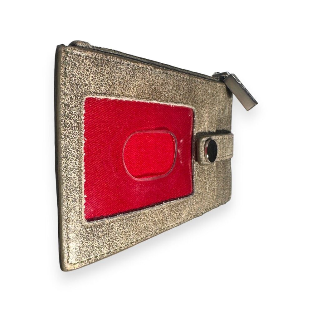 Hammitt 210 West Pewter Leather Wallet Zip ID Card Case EUC - Picture 13 of 14